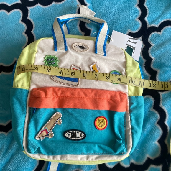 NWT Zara Kids Patch Backpack - Picture 10 of 11
